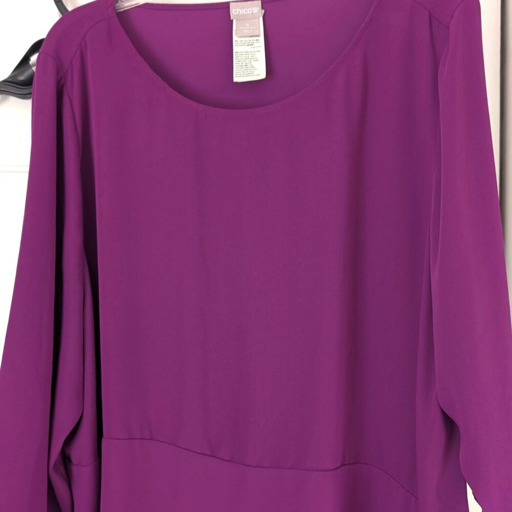 Chico's purple tunic size 4 (18)